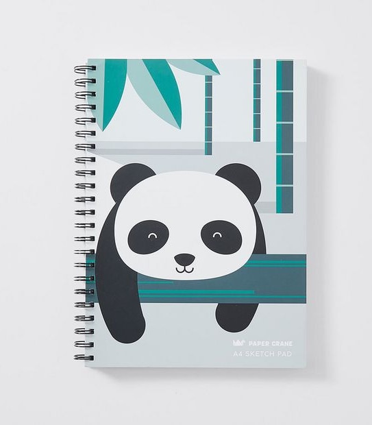 A4 Panda Spiral Sketch Pad