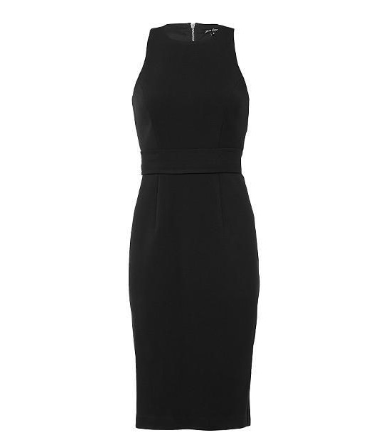 Yours Sincerely Frill Back Dress - Black