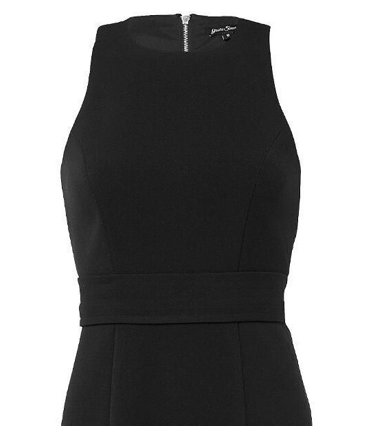 Yours Sincerely Frill Back Dress - Black
