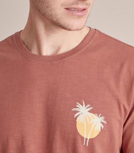 Printed Garment Dyed T-Shirt