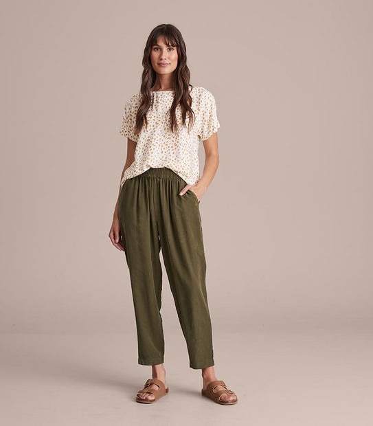Tapered Pull On Pants
