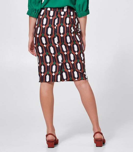 Preview Pencil Skirt - Geo Print