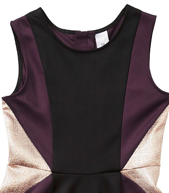 Sleeveless Colour Block Dress
