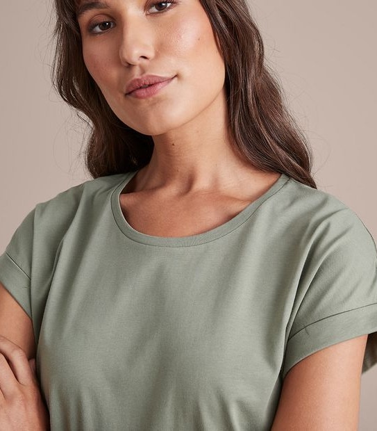 Organic Cotton Knit T-Shirt Dress 4 of 6