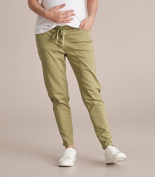 Maternity Stretch Drill Jogger Pants