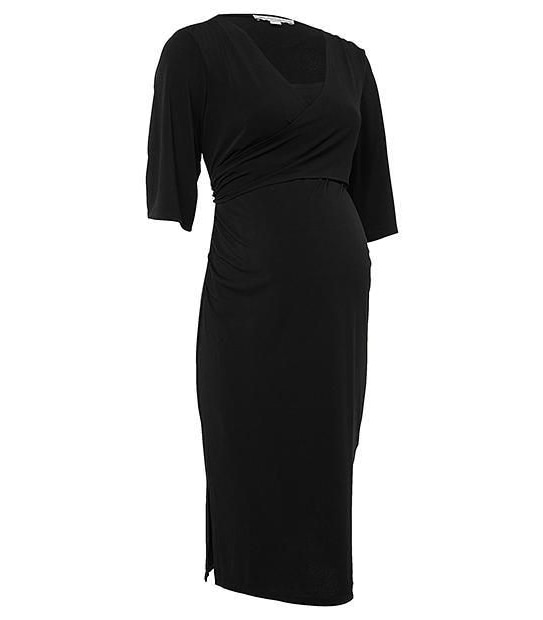 Maternity Nursing Dress - Black