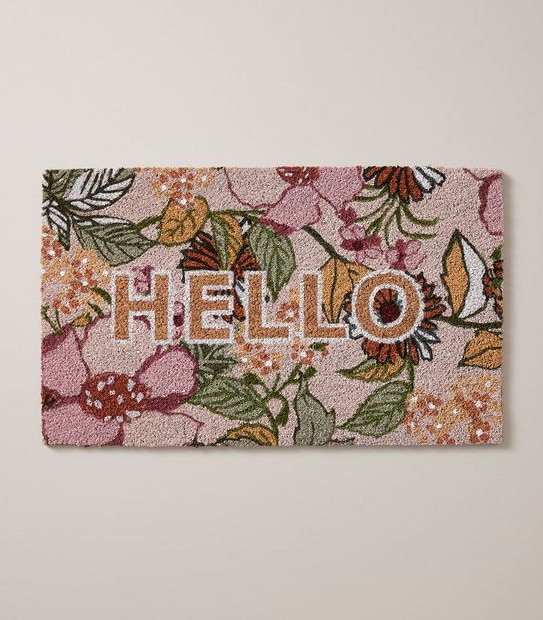 Flora Coir Printed Door Mat