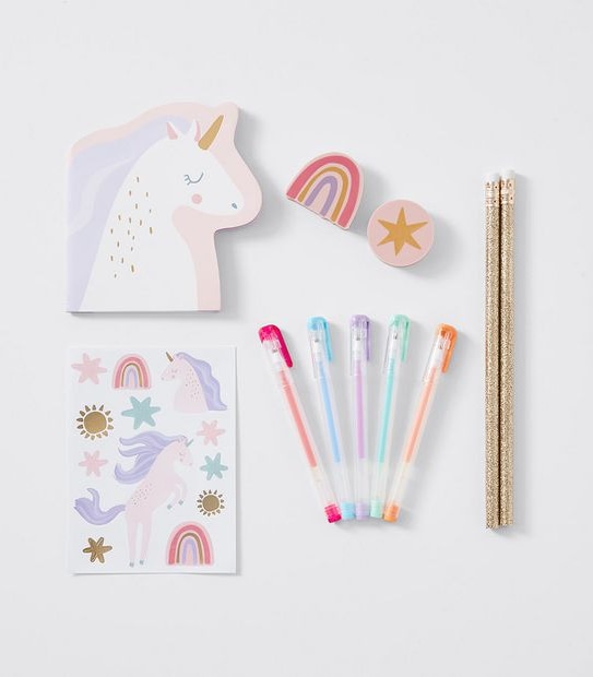 Unicorn Notebook Stationery Set