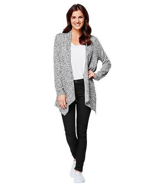Textured Cardigan - Charcoal 3 of 5