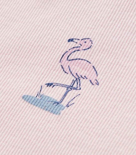Flamingo Rib Pyjama Set