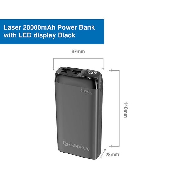 Laser 20,000mAh Powerbank