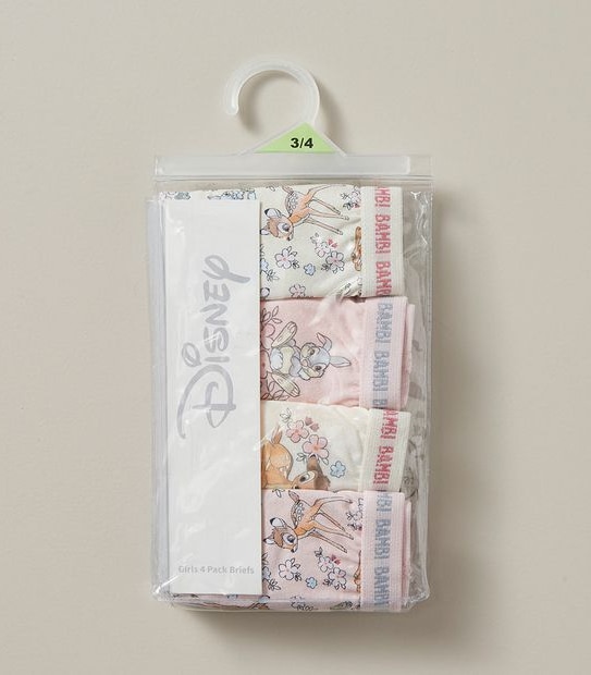 4 Pack Disney Bambi Briefs