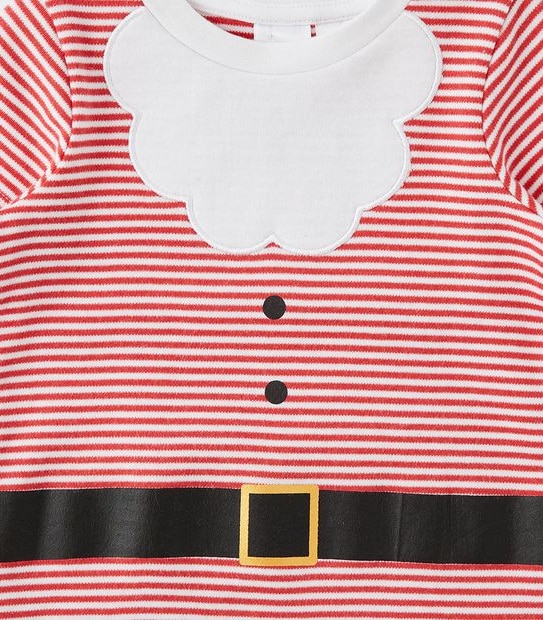 Baby Santa Striped Pyjama Set 4 of 5