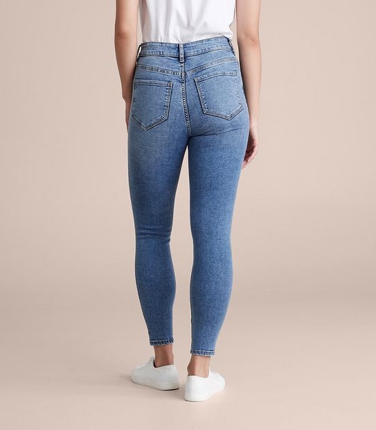 Lily Loves Skinny High Rise Distressed Denim Jeans