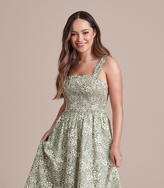 Dannii Minogue Petites Tiered Midi Dress
