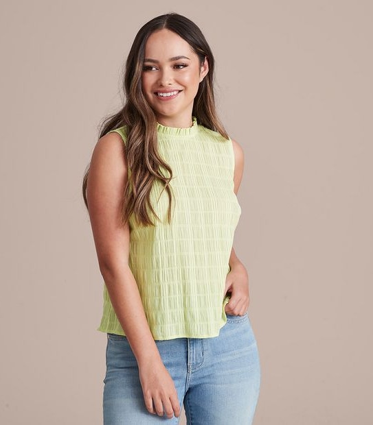 Dannii Minogue Petites Textured Raglan Tank Top