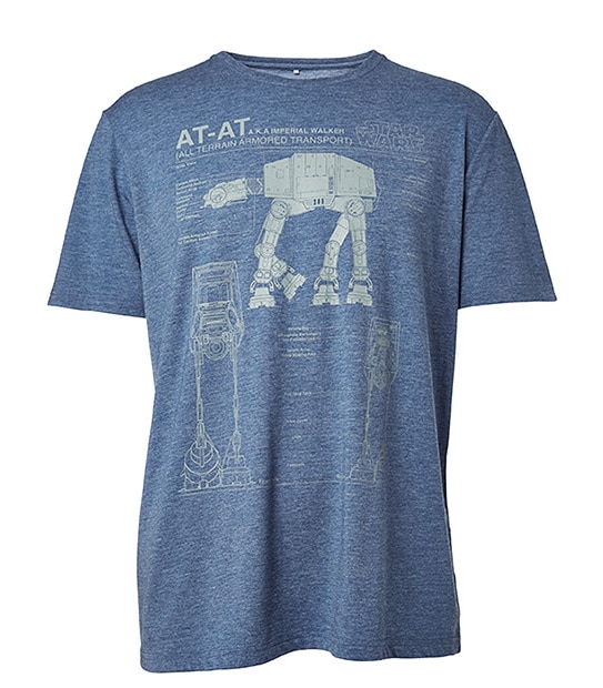 Men's Star Wars Short Sleeved AT-AT T-Shirt - Blue