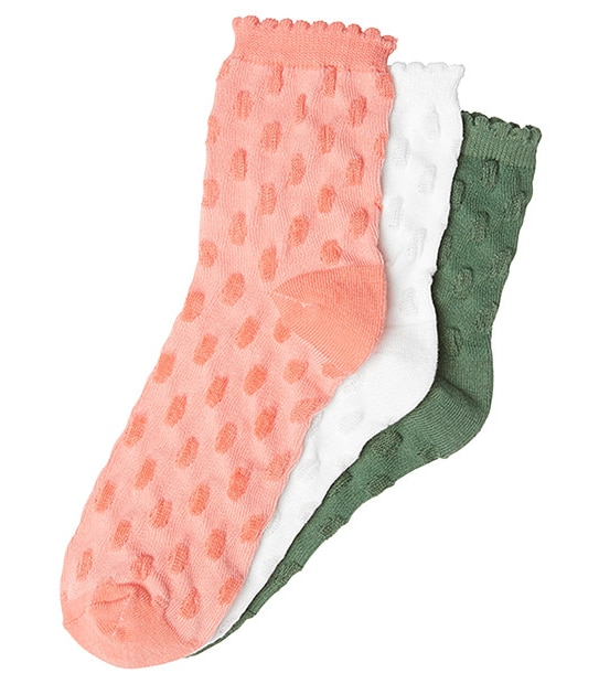 3 Pack Fashion Quarter Crew Socks