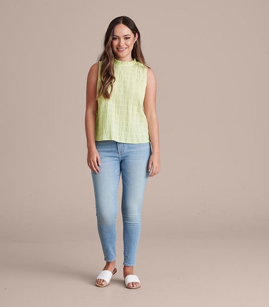 Dannii Minogue Petites Textured Raglan Tank Top