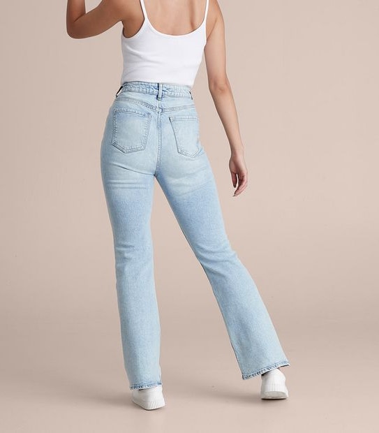 Lily Loves High Rise Flare Denim Jeans