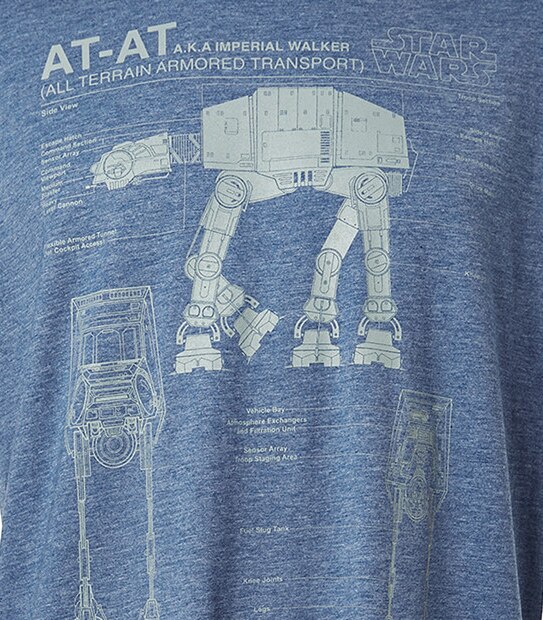 Men's Star Wars Short Sleeved AT-AT T-Shirt - Blue