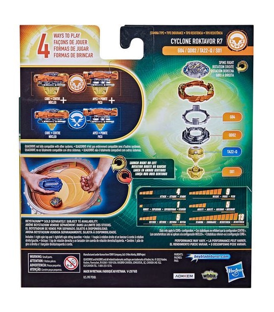 Beyblade Burst QuadDrive Cyclone Fury String Launcher Set