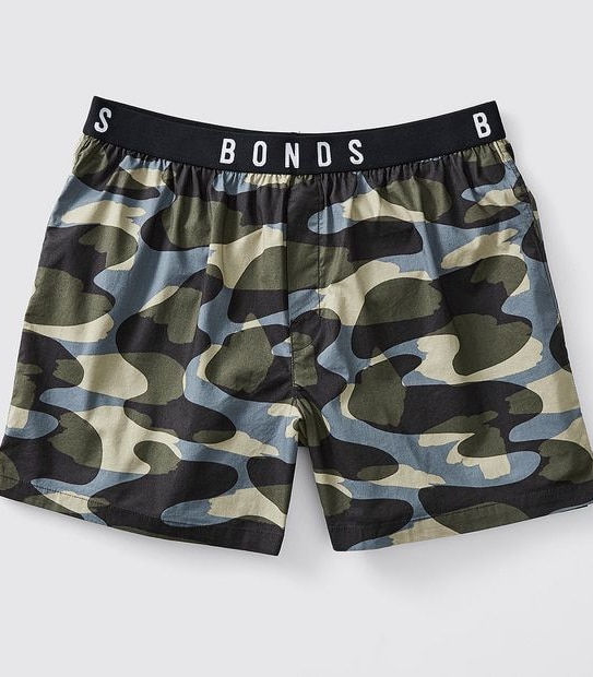 Bonds Comfy Livin' Woven Sleep Boxer - Camo