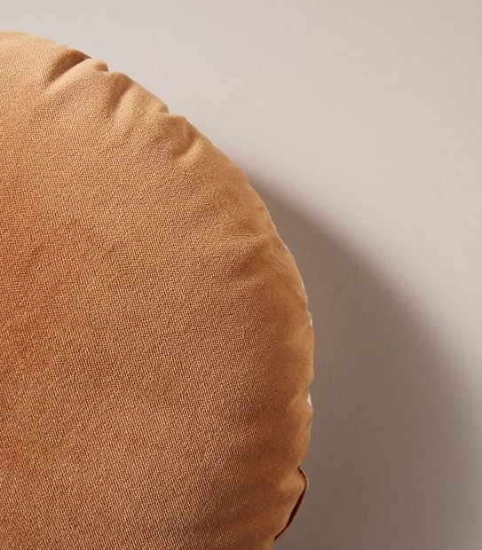 Selena Round Velvet Cushion