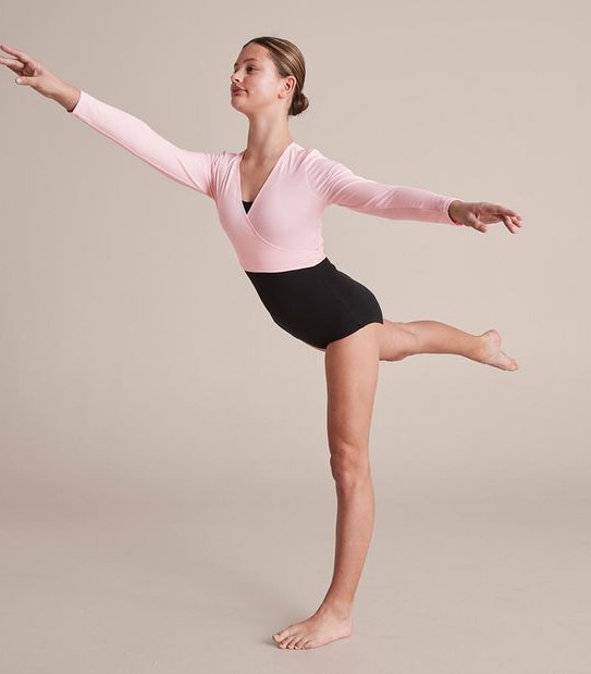 Long Sleeve School Dance Crossover Top
