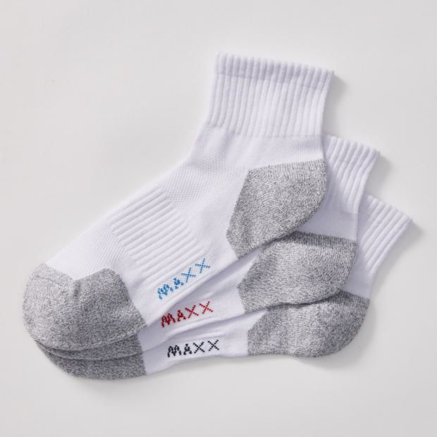 Maxx 3 Pack Performance Quarter Crew Socks Grey Target Australia