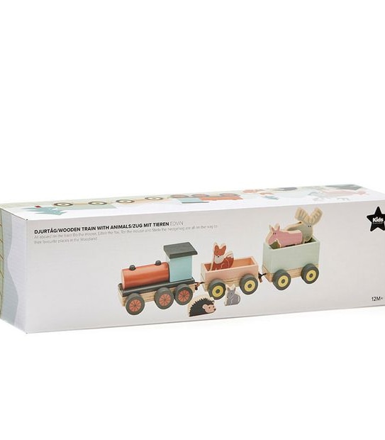 Kid's Concept Animal Wood Train - EDVIN