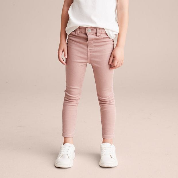 Ella Wonder Denim Jeggings - Pink 
