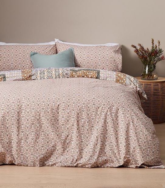 Elowen Folk Tile Quilt Cover Set