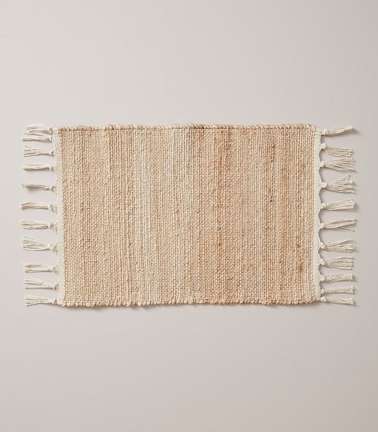 Woven Jute Cotton Fringed Placemat