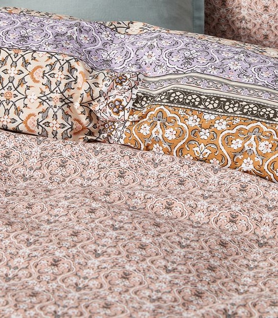 Elowen Folk Tile Quilt Cover Set
