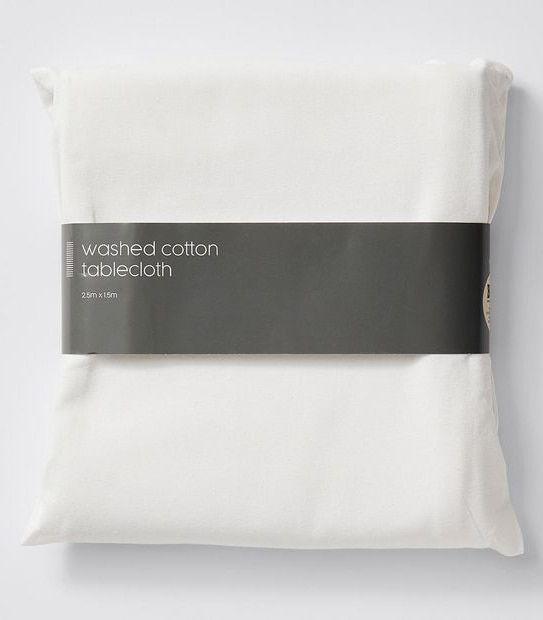 Washed Cotton Tablecloth