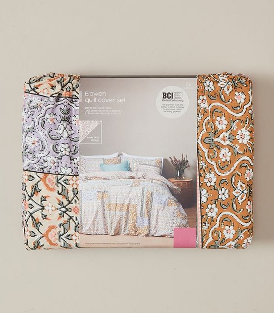 Elowen Folk Tile Quilt Cover Set