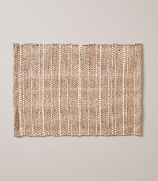 Woven Jute Cotton Stripe Placemat