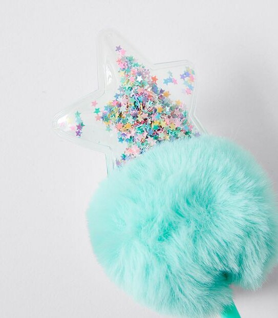 Star Confetti Pom Pom Pen