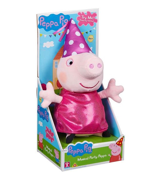 Peppa Pig Musical Party Plush Assorted