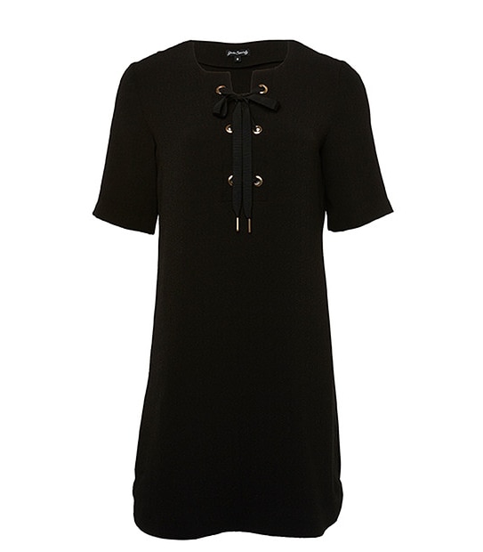 Yours Sincerely Eyelet Dress - Black