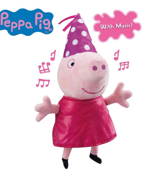 Peppa Pig Musical Party Plush Assorted