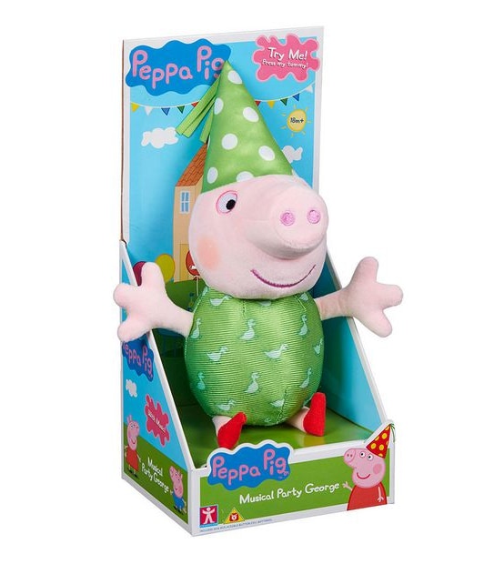 Peppa Pig Musical Party Plush Assorted