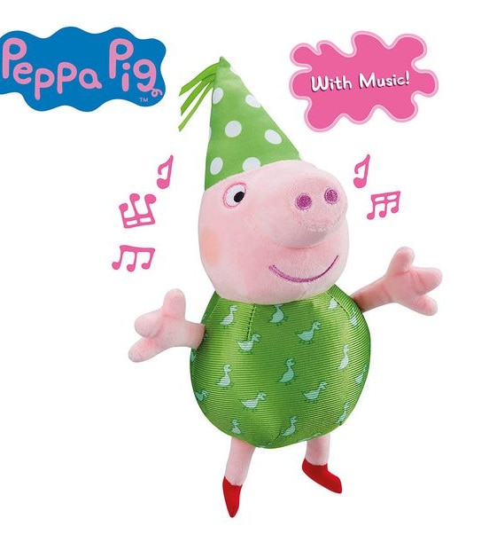 Peppa Pig Musical Party Plush Assorted