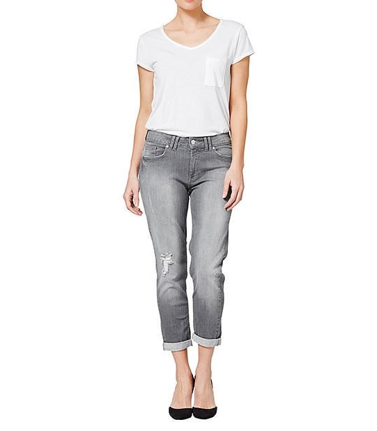 Grey Distressed Jeans