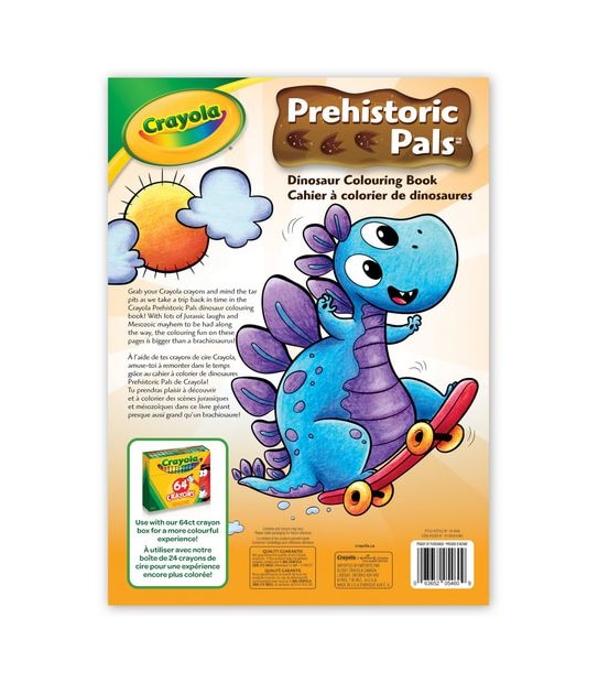 Crayola Prehistoric Pals 96 Page Colouring Book
