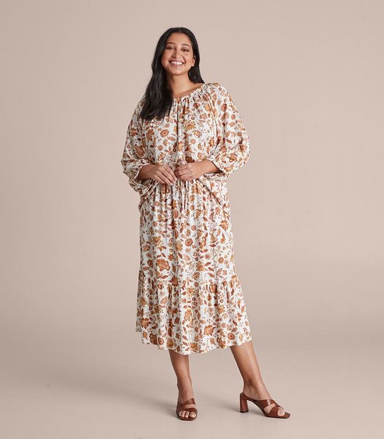 Curve Linen Blend Blouse
