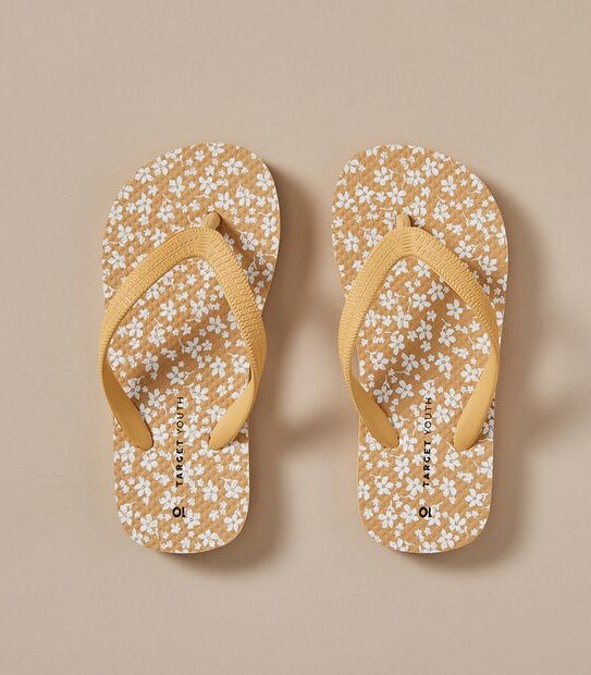 Kids Printed Recycled Thongs