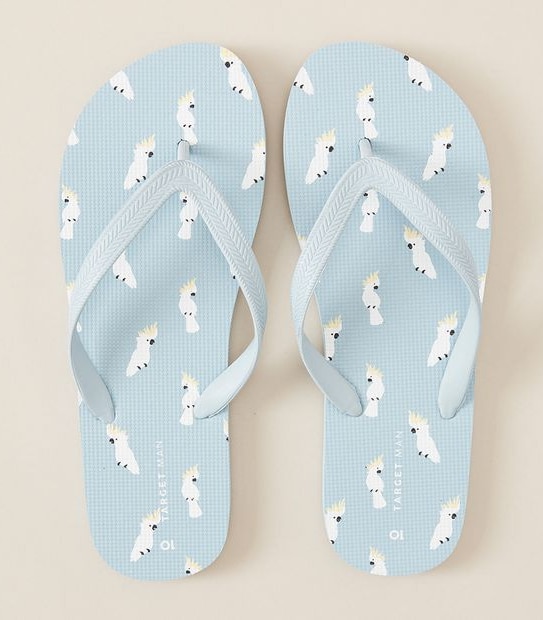 Mens Maui Printed Recycled Thongs