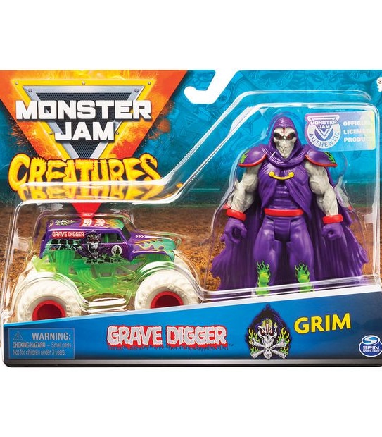 Monster Jam 1:64 Die Cast & Creature Figurine Assorted